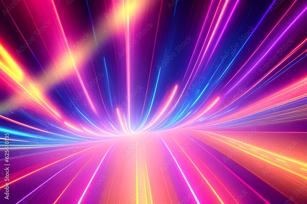Neon High Speed Waves - Modern Abstract Background - Futuristic Technology Wallpaper - Pink Blue Magenta Glowing Lights - Generative AI Neon High Speed Waves - Modern Abstract Background - Futuristic Technology Wallpaper - Pink Blue Magenta Glowing Lights - Generative AI