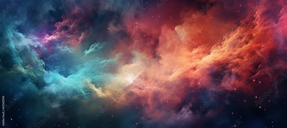 Galaxy nebula gas storm clouds background. Generative AI technology. Galaxy nebula gas storm clouds background. Generative AI technology.