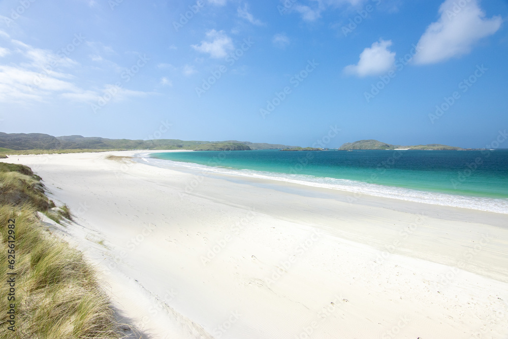 White sands of Reef beach on the Isle of Lewis