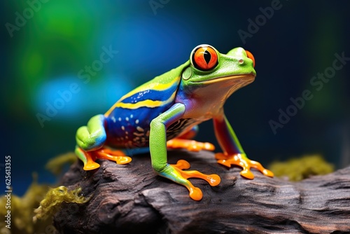 Tree Frog Close-up - Generative ai