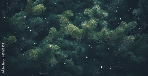 Christmas tree background - Generative ai