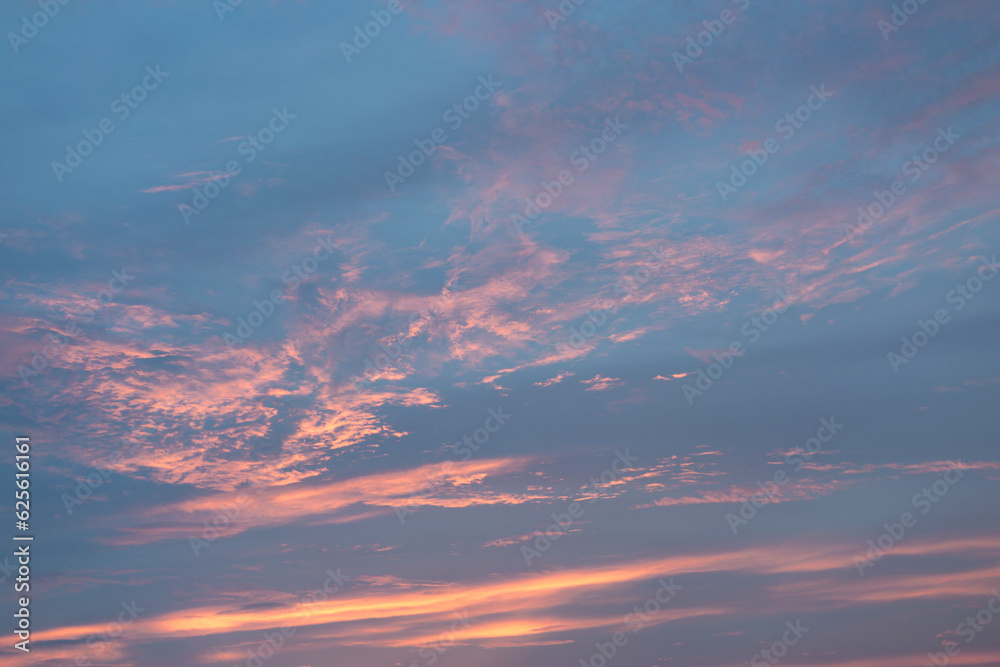 Colorful Clouds on Sunset Sky background