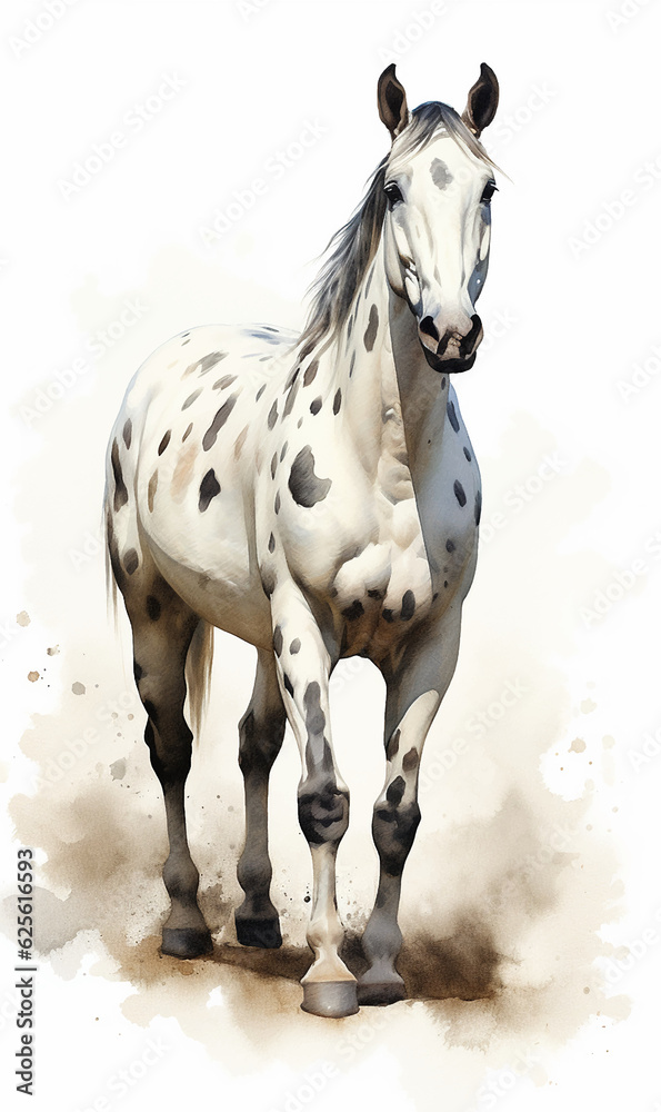White brown blue horse mane tail hooves an animal is a friend of a person, a pet White brown blue horse mane tail hooves an animal is a friend of a person, a pet