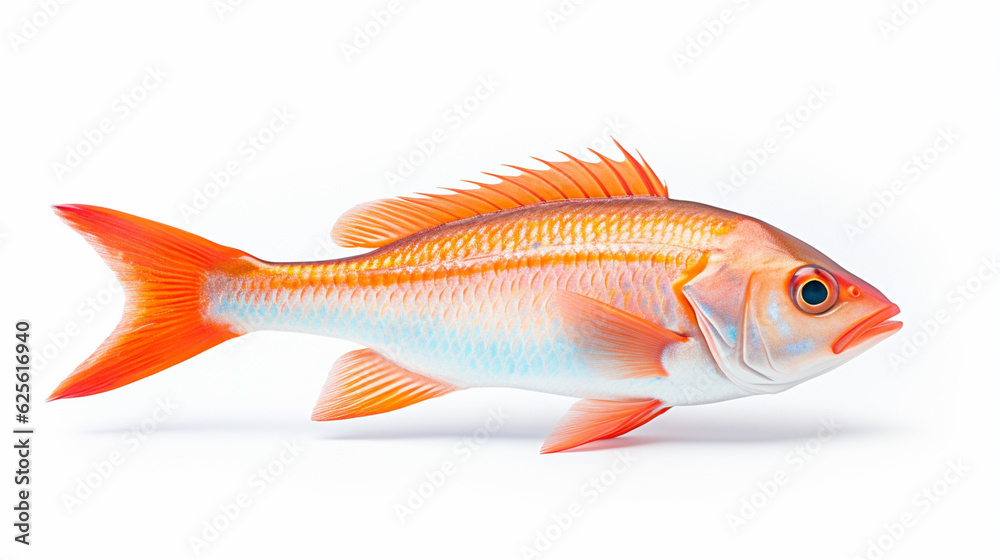 Fototapeta premium Goldfish isolated on white. Generative AI.