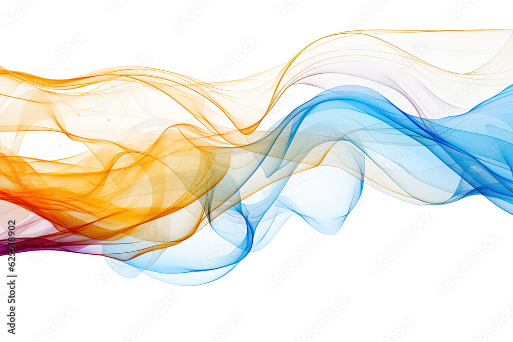 abstract futuristic background, isolated on a transparent background, generative ai