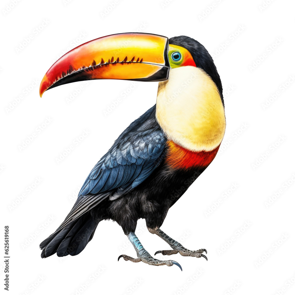 Fototapeta premium Toucan isolated on white background