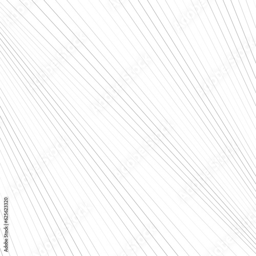 Diagonal striped illustration. Repeated grey slanted lines on white background. Surface pattern design with linear ornament. Disco lights motif. Stripes wallpaper. Angle rays. Pinstripes vector art.