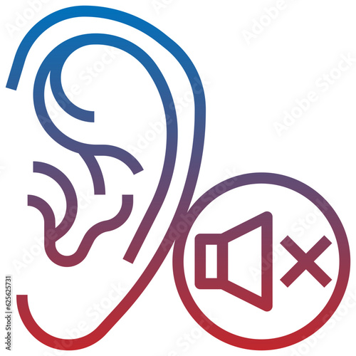 ear line icon,linear,outline,graphic,illustration