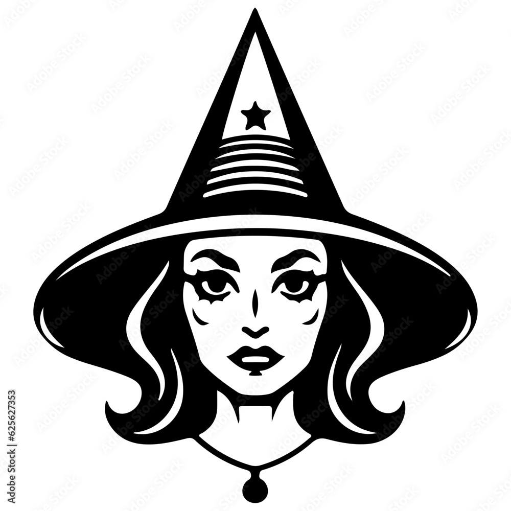 witch outline vector illustration, halloween witch witch outline vector illustration, halloween witch