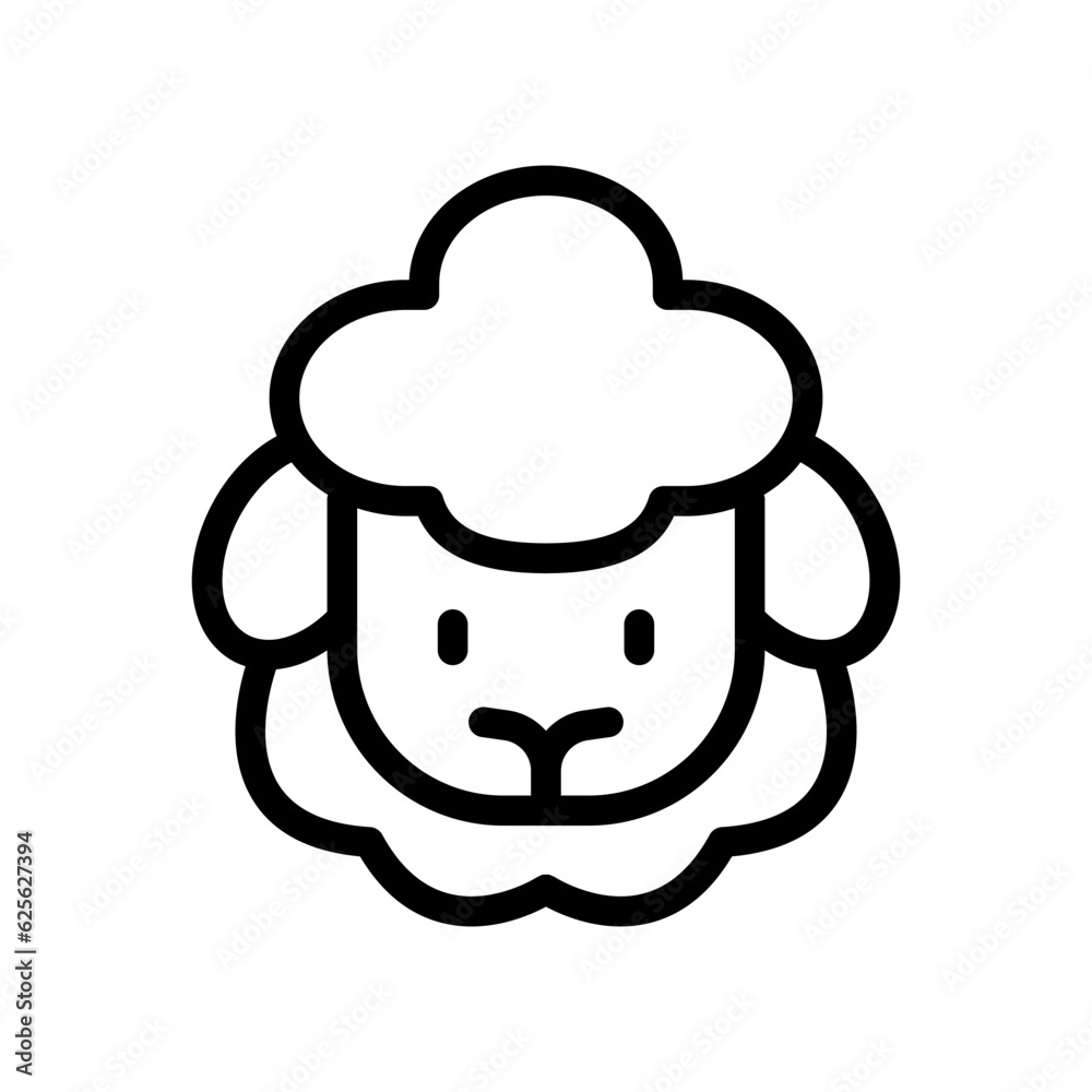 sheep line icon illustration vector graphic. Simple element illustration vector graphic, suitable for app, websites, and presentations isolated on white background sheep line icon illustration vector graphic. Simple element illustration vector graphic, suitable for app, websites, and presentations isolated on white background