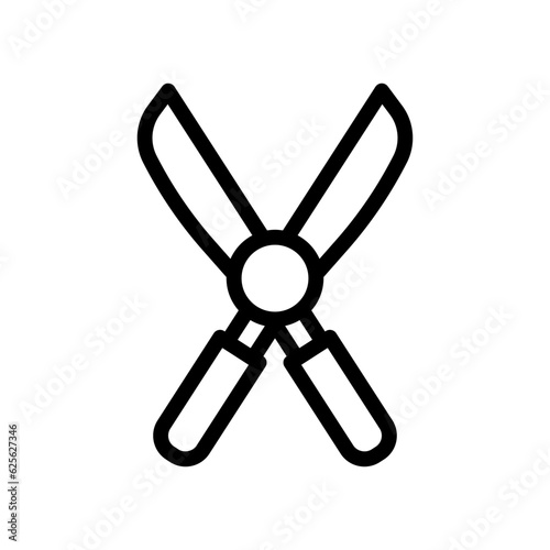 pruners line icon illustration vector graphic. Simple element illustration vector graphic, suitable for app, websites, and presentations isolated on white background