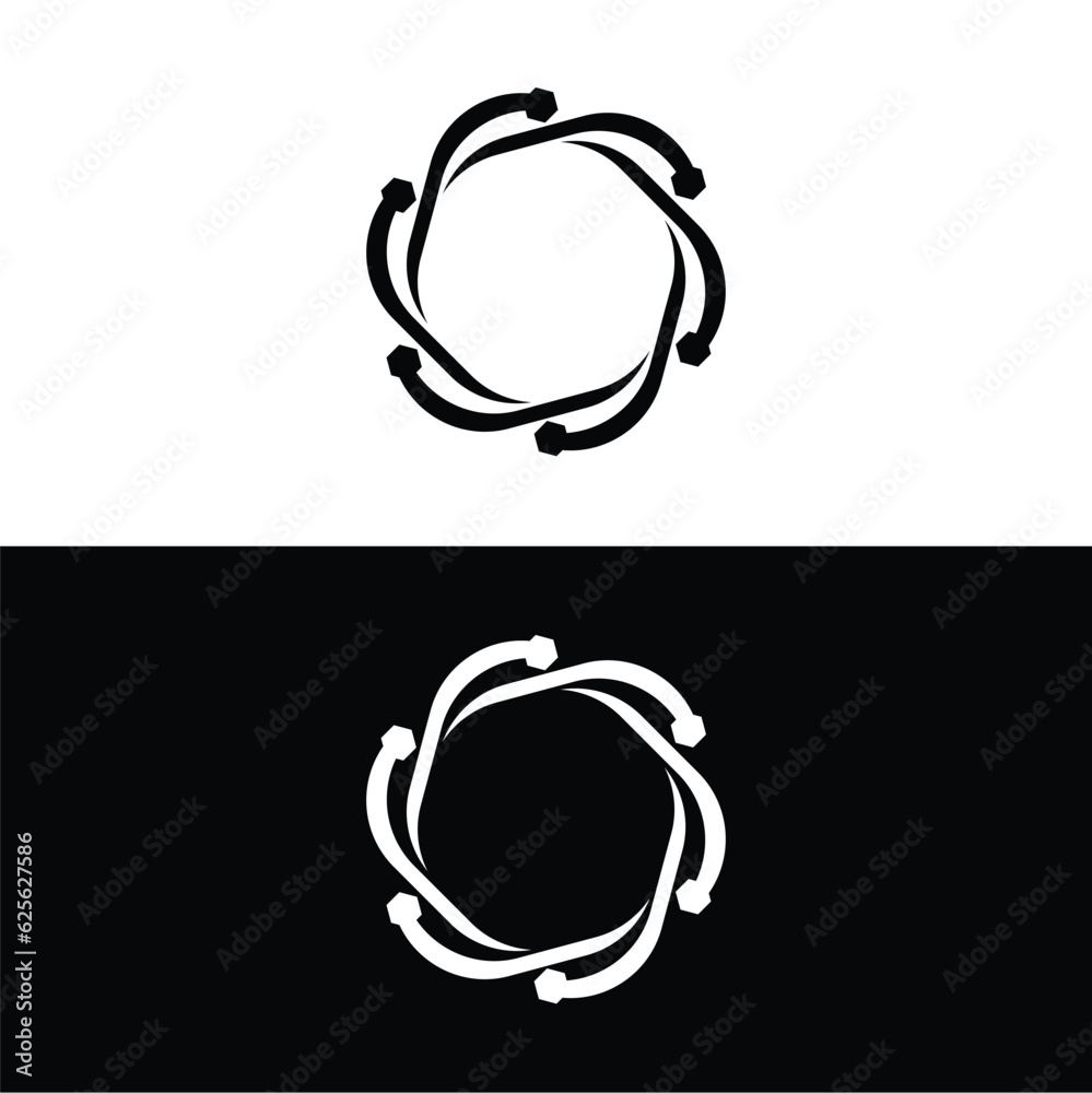 Circle vector logo template illustration Circle vector logo template illustration