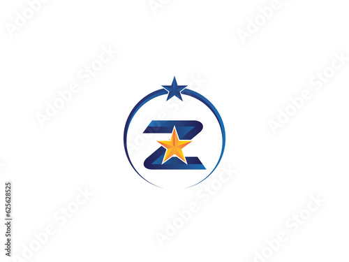 Z Star Logo, Initial Star Z Logo Image For You