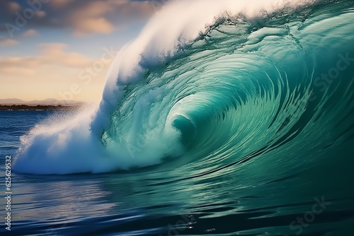 photo of a big wave on the sea ocean © Pedro