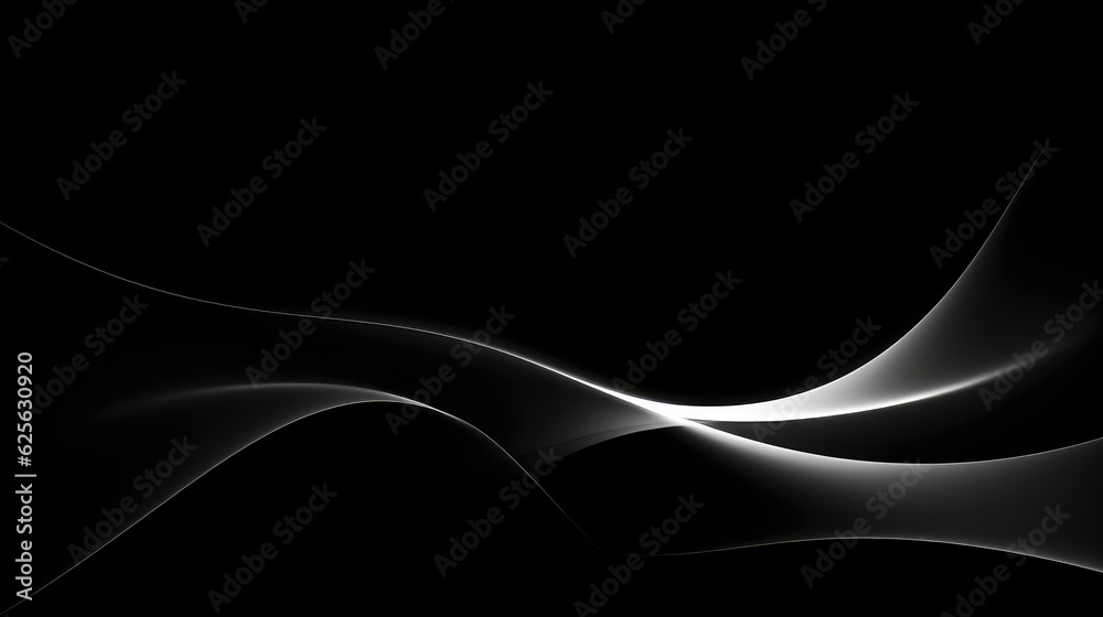 Fototapeta premium Colorful abstract black and white twisting background.