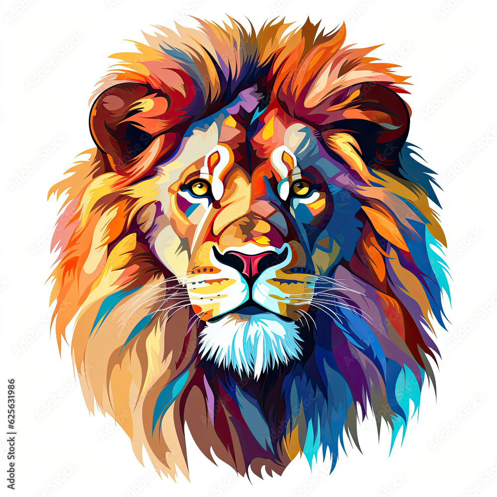lion head vector - Generative AI lion head vector - Generative AI