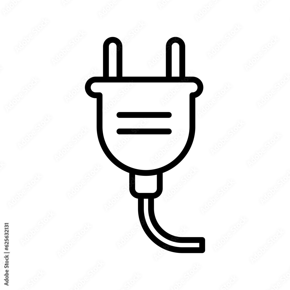 Electric plug icon on trendy design Electric plug icon on trendy design