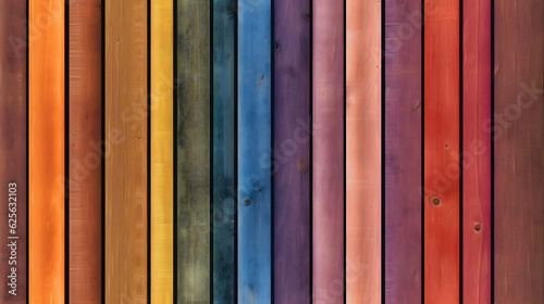 Rainbow Wood Background, colorful Wooden Background