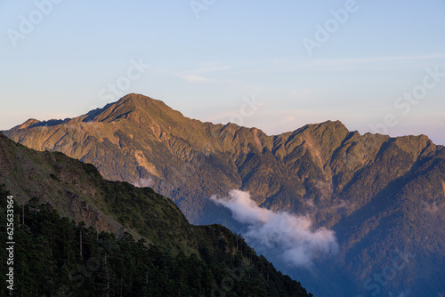 Hehuanshan in Nantou county of taiwan, Taroko national park with beautiful scenery green mountain