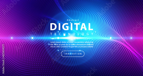 Abstract digital technology futuristic circuit blue pink background, Cyber science tech, Innovation communication future, Ai big data, internet network connection, Cloud hi-tech illustration vector