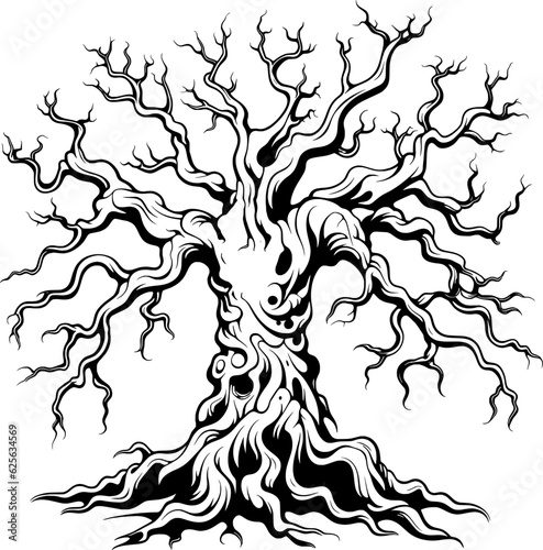 Tree With Twisted Branches
