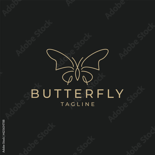 Butterfly logo icon design vector 