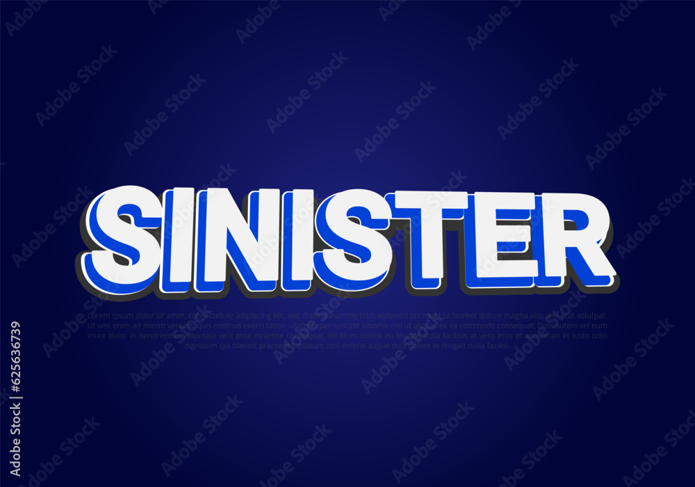 Obraz premium Text style effect with text style graphic element.