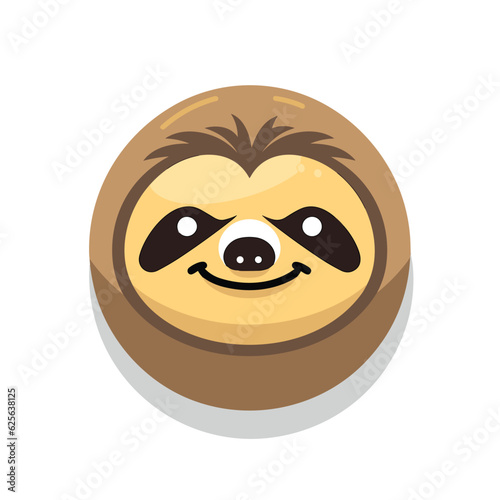Vector of a happy and expressive face with a big smile