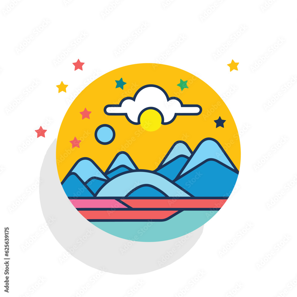 Flat vector icon a magnifying glass on a white background, perfect for vector icons and flat designs