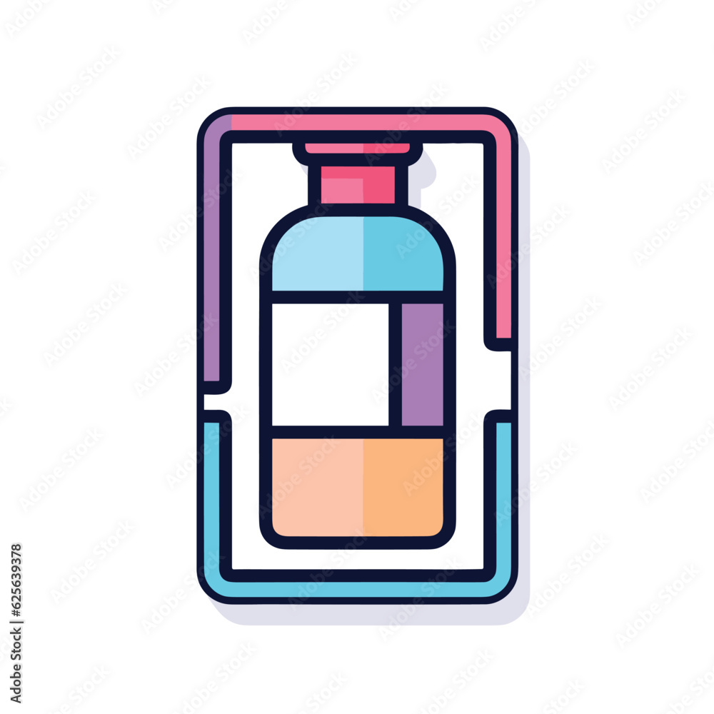 Flat vector icon a vibrant and playful lollipop with a captivating circular pattern Flat vector icon a vibrant and playful lollipop with a captivating circular pattern