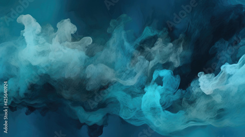 Dreamlike Indigo Waves: Textured Canvas Abstract. Generative AI © AIproduction