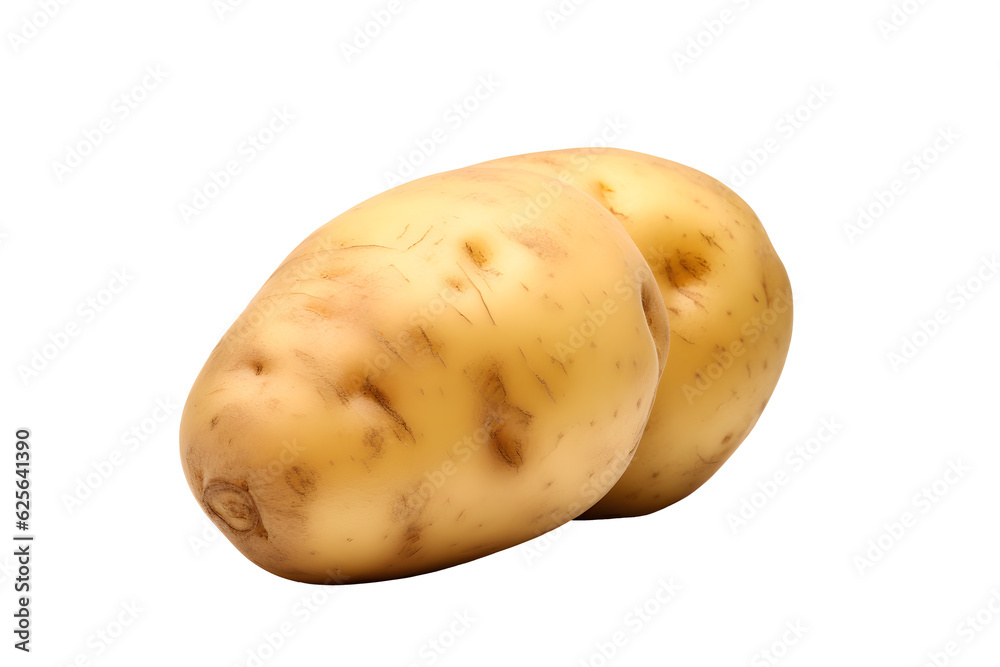 Potato on a transparent background. png file. Generative AI Potato on a transparent background. png file. Generative AI