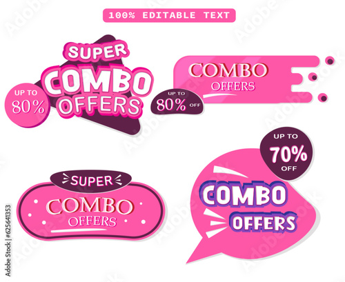 Original set of combo offers label pack