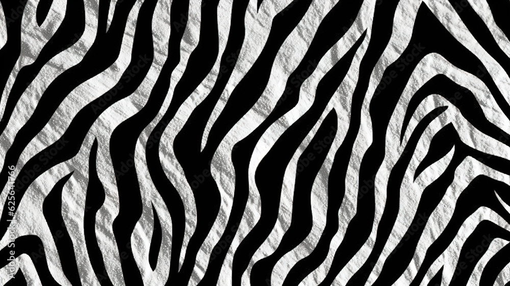 Seamless hand painted zebra skin stripe pattern. Generative Ai Seamless hand painted zebra skin stripe pattern. Generative Ai