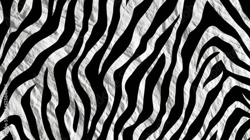 Seamless hand painted zebra skin stripe pattern. Generative Ai