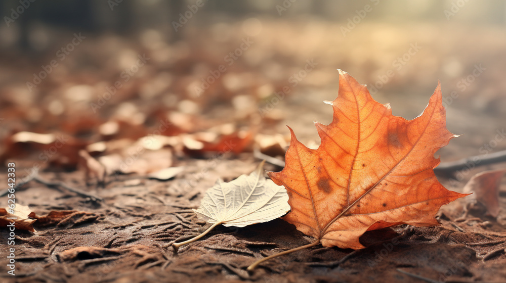 Autumn background. Generative Ai Illustration Autumn background. Generative Ai Illustration