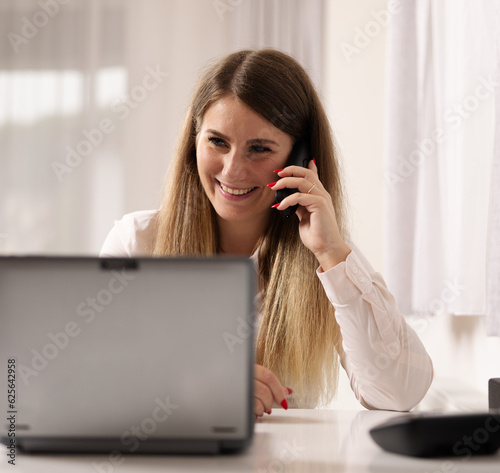 businesswoman talking on the phone