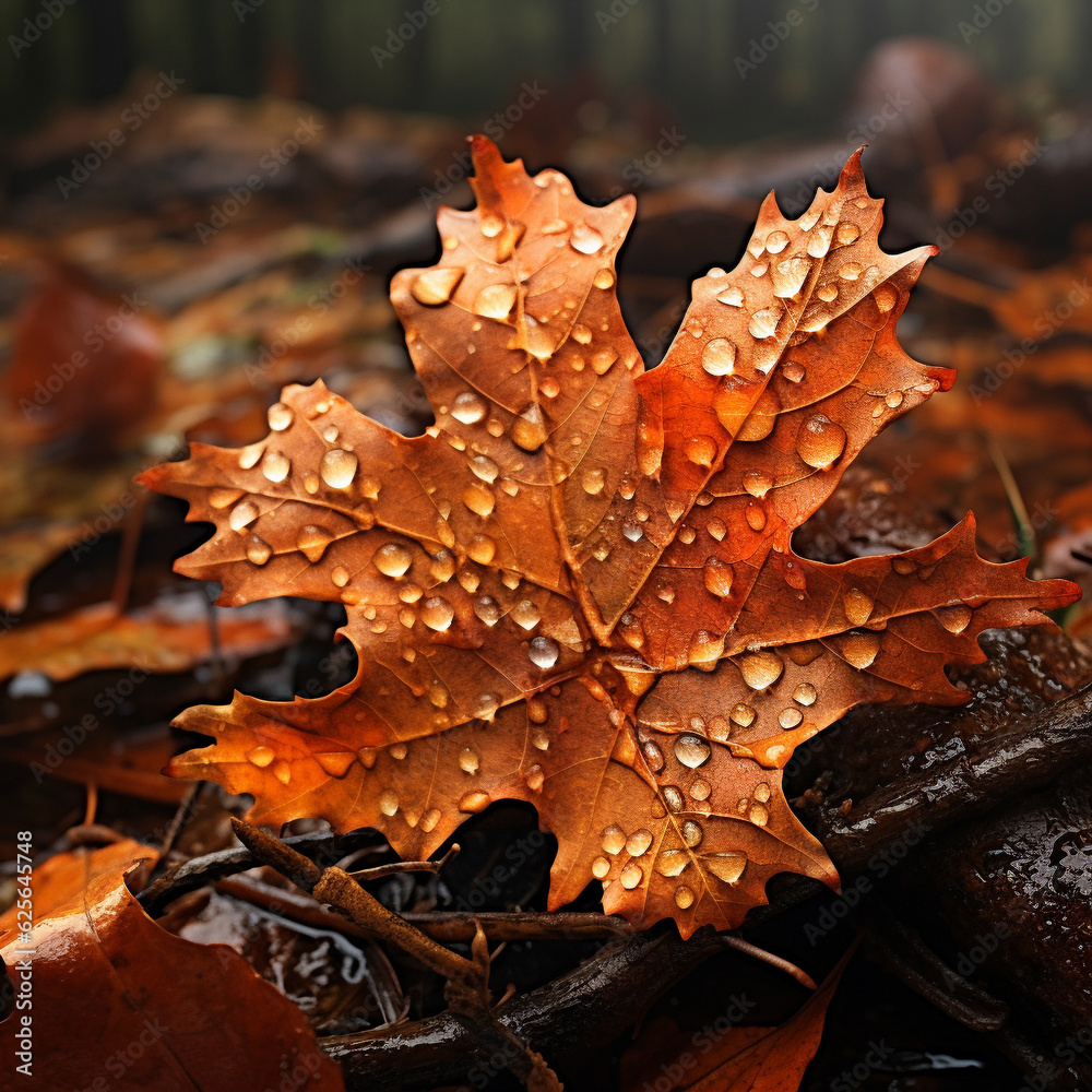 Autumn background. Generative Ai Illustration Autumn background. Generative Ai Illustration