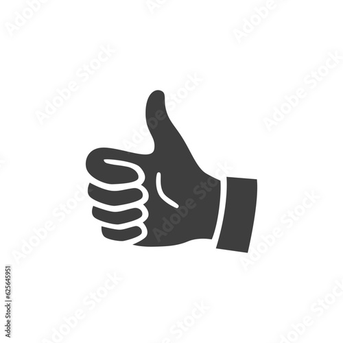 hand with thumb up vector icon
