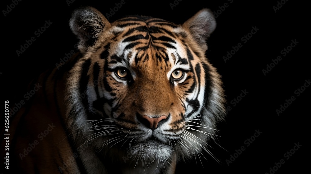 Portrait of tiger. Generative AI