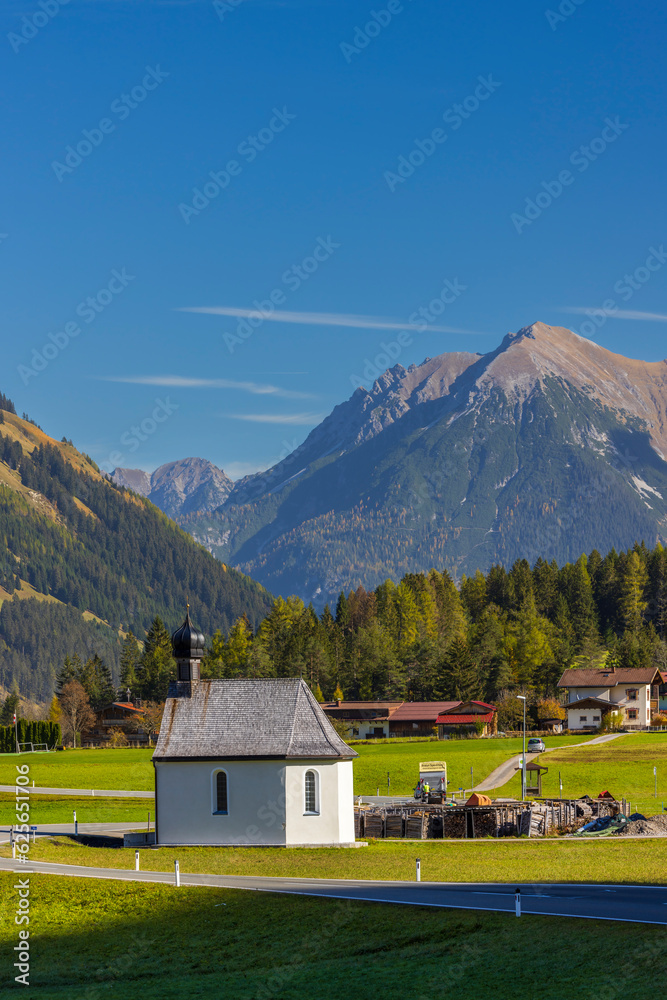 Antoniuskapelle near Bach and Dorf, Reutte district, Tyrol, Austria Antoniuskapelle near Bach and Dorf, Reutte district, Tyrol, Austria