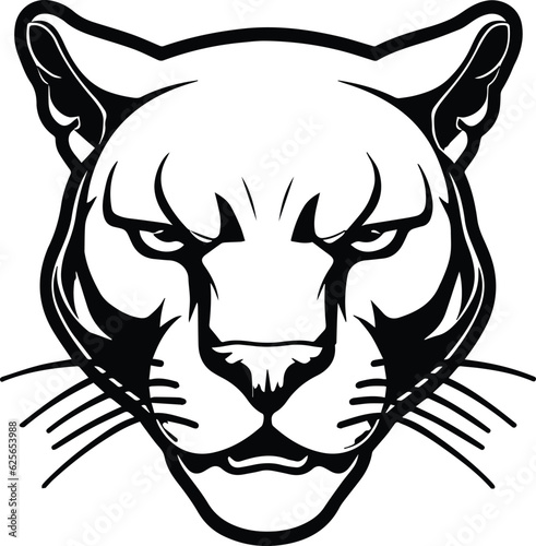 Puma Logo Monochrome Design Style