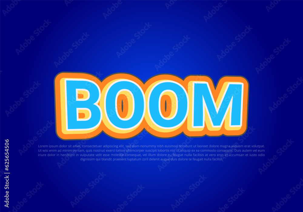 Obraz premium Text style effect with text style graphic element.