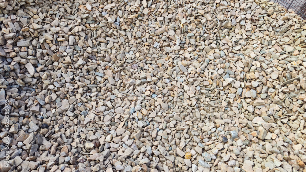 Gravel texture. Fine gray stone gravel. Natural textural background. Copy space and pattern Gravel texture. Fine gray stone gravel. Natural textural background. Copy space and pattern