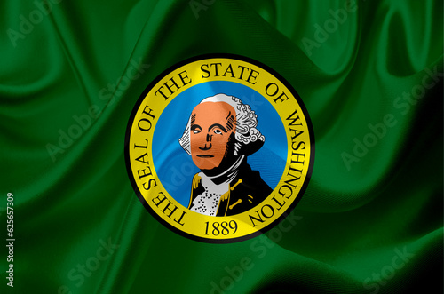 US state flags. High quality 