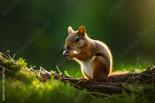squirrel eating nut © Creative