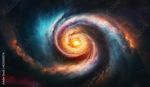 spiral galaxy in space