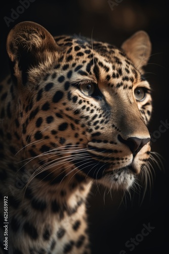 Deep in the Jungle - Ultra-realistic Jaguar Portrait AI Generated © AnimalAI