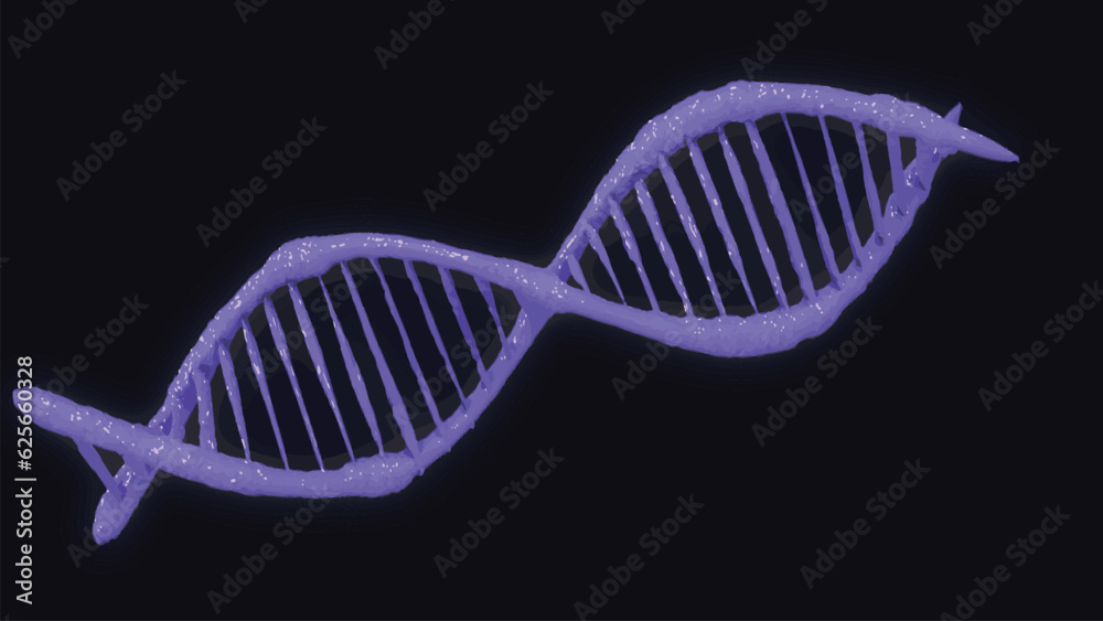 DNA Strands on spiral. Double helix human DNA structure. DNA Strand, DNA molecules, Vector illustration DNA Strands on spiral. Double helix human DNA structure. DNA Strand, DNA molecules, Vector illustration