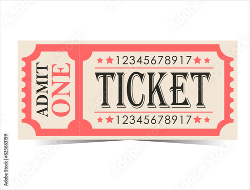 retro golden vintage ticket template